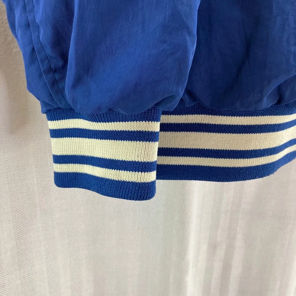Zara Kids Baseball Div Jacket Varsity Bomber‎ Blue White Size 9-10 EUC
